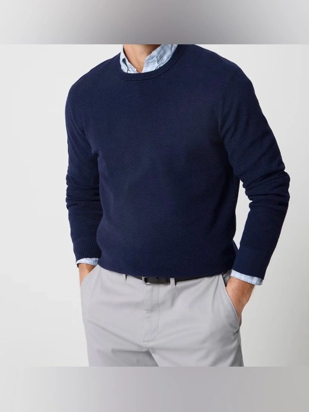 J.Crew Cotton moss-stitch crewneck sweater NWOT Size XL